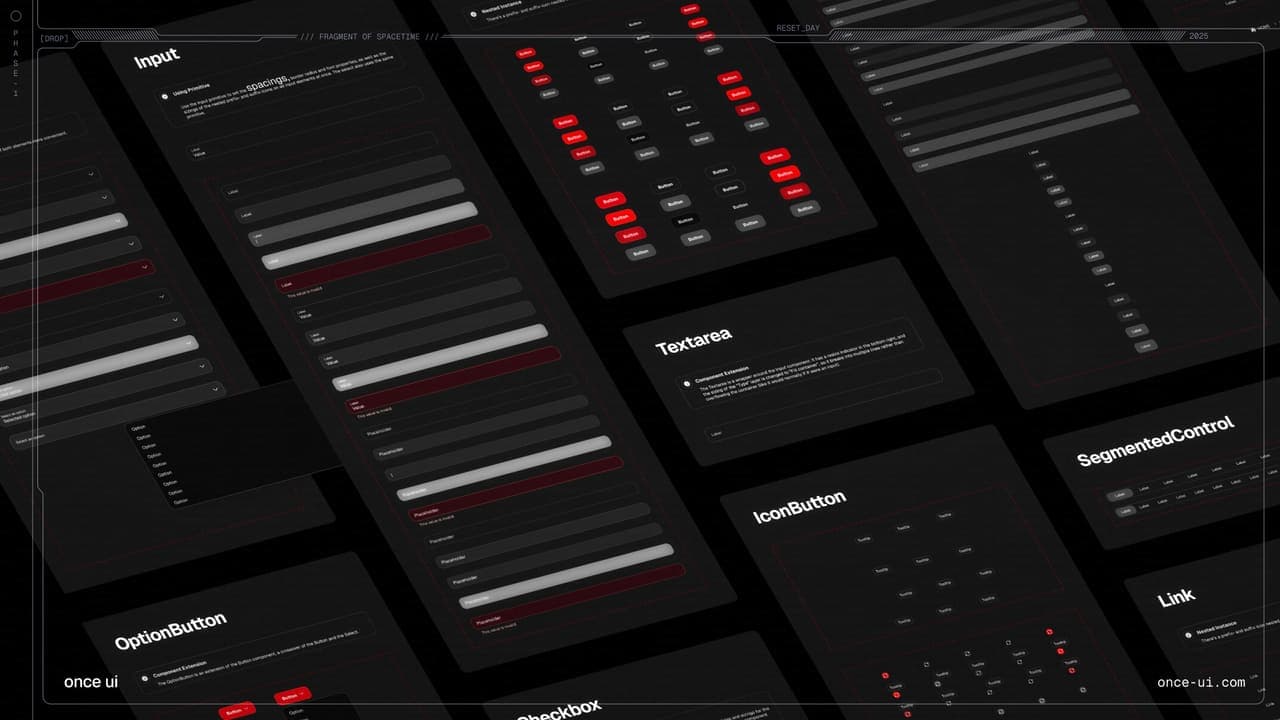 Component collection in Once UI